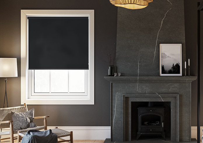 Levant (FR Blackout), Black - Twist&Fit Roller Blind - Image 3